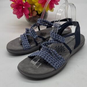 Skechers Navy Braided Strap Women's Sandals 8w